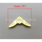 Shipping 100PCs 골드 도금 책 스크랩북 앨범 메뉴 코너 프로텍터 3mm 두께 32x23mm J1706 : 더블유커머스샵