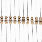 20pcs 1W 탄소 필름 저항기 5% 1R ~ 10M 10R 100R 220R 330R 470R 1K 2.2K 3.3K 4.7K 10K 22K 47K 100K 1M 10 100 : 분당플렉스56