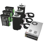 Nema23 57mm 스테퍼 모터 3Nm 425 oz.in 고토크 2상 3A, DM556 스텝 드라이버가 장착된 3축 CNC 컨트롤러 키트, 판화 기계 3D 프린터용... 