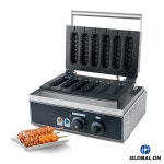 전기 상업용 와플 스틱 메이커 온 어 롤리 콘 : 오대소소온