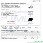 NCE01P18K MOSFET 트랜지스터 100V/18A TO-252 P-채널 : 분당플렉스56