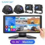 10.36인치 4채널 터치스크린 모니터 AHD DVR 후방 카메라 블루투스 및 주차 보조 시스템 버스 자동차 트럭 백업 : 앤트라드컴퍼니