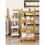 쓰리 이동식 바퀴 화장실 1 2단 화이트 업그레이드 [스티커 증정] : 테로나