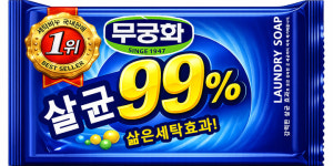 무궁화 살균 99퍼센트 세탁 빨래비누 230g, 1개 : 동그리나라