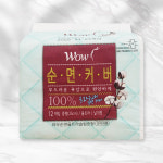 동성제약 와우 생리대 중형 12P 순면 약국 생리대 : 주식회사 봄봄