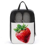 여행용 싱글 잘 익은 딸기 신발 가방 먼지 방지 보관 캐리어 골프 파우치 : 루미아하우스