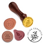 도자기 도자기를 위한 맞춤형 점토 도장 로고가 있는 개인 애호가를 폴리머 도구 선물 : 모라디직구15