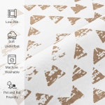 러그 5.1 및 snoffic 매트 실외 입구 세탁 담요, 동양 러그, x 침실 도어 7.6cm(2 미끄럼 욕실용, 작은 팜하우스 방지 입구용 보헤미안 베이지... 