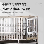 강아지 철망 펜스 애견 출입문 반려견 철제 넓은 대형견 147 두꺼운 접이식 202 : 호두아저씨네