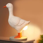 애니윈 덕 램프 3D 크리스마스 조명 산란 선물 데코 나이트 LED 부활절 레진 오리 라이트 USB 구스 홈 친구들을 디밍 Duck : TrustPort.JIK9