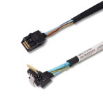 SFF-8654에서 MINI SAS HD SF-F8643 데이터 케이블 38핀 마더보드 38P 슬림 4.0 서버 스위치 스토리지 랙 라우터용 0.6m 60cm... 