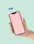 G1788 먼작귀 핸드폰 히퍼 랜덤박스 소품 자동차 데스트탑 붙히는 귀여운 피규어 : 쿠마네상점