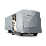 드라이브 퍼마프로 클래스 A RV 커버 위의 클래식 액세서리, 40피트 - 42피트 RV, 방수 상단 패널, 내구성 있는 캠핑카 커버, 탄성 헴 및 텐션... 