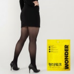 원더워크 핏앤핏 힙업 플러스 압박스타킹 팬티형 UV 자외선차단 몸매보정 골프 스타킹 빅사이즈 : 원더워크