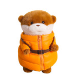 G1786 우소우소짱 인형 장식 알바시리즈 귀여운 선물 쿠션 수달 : 쿠마네상점