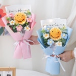 (바로발송) 니트 해바라기 꽃다발 뜨게 졸업식 기념일 완제품 : 윙크트리