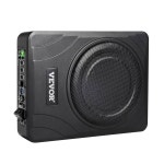 vevor 8 300w 언더시트 카 서브우퍼, 시트 아래 슬림 파워 로우 프로파일 오디오 서브 내장 앰프, suv, 자동차, 트럭, rv용 고/저레벨 입력 및... 