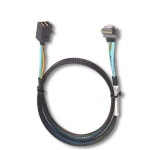 SFF-8654에서 MINI SAS HD SF-F8643 데이터 케이블 38핀 마더보드 38P 슬림 4.0 서버 스위치 스토리지 랙 라우터용 0.6m 60cm... 