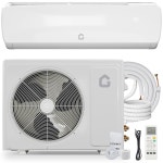 19 R2 울트라 콰이어트 9000 속삭임 펌프 BTU 115V 42DB 10피트 미니 모던 히트 냉각 세트 AC 스플릿 난방 디자인 탈습기 작동 인버터... 