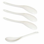 로타테타 3개 도자기 달걀 스푼 세라믹 5인치 커피 디저트 요거트 차 밀크티 : 인터내셔널 큐레이티브
