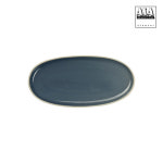 [ASA Selection] 세마나 세피아 식전주 오발 접시 20x10cm (1P 빈티지 스톤 블루 도자기 타원형 플레이트 아사셀렉션 Semana... 