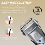 브라운 전기 면도기 790cc 시리즈 교체용 포일 헤드 : 계룡소소온