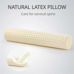HDNSAUD 라텍스 베개 천연 매우 부드러운 슬로우 리바운드 원통형 목 옆 침목 뒷 블록용 : 푸른별상회