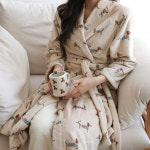 슬로이 퍼피 수면 가운/샤워 가운 : jnana