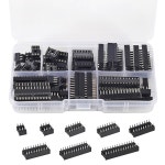 DWEII 66피스 2 54mm 피치 DIP IC 키트 16 어댑터 14 28 6 8 18 20 소켓 핀 모음 24 66 Pieces : 더안다.