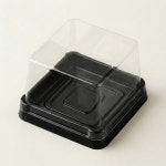 (50개입) 정담 화과자용기 두쫀쿠케이스 정사각 용기 : 정성을담은 정담