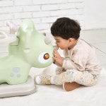 반디  트리케라 듀얼세이프 번지카 공룡 스프링카 무소음 붕붕카 세트 파스텔그린 : 주식회사 반디