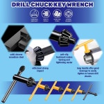 1개 5/32 탄소강 교체 1/4 3/4 렌치, 누름 척 클램핑용 7pcs 공구, 월툴 5/8 드릴 키 1/2 전동 3/8 4인치 : 마일9샵