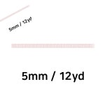 칠탸 리본 골직 스티치 롤 폭 5mm 핑크 선물리본 : 칠타상점