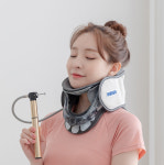 경추 견인 치료기 목디스크 목견인기 보호대 거북목 일자목 교정기 지지대 : 메디컬랩