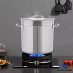 주방용 대형 스테인리스 스틸 주식 냄비 요리 및 수프 4.49Gal/17L : 강천소소온