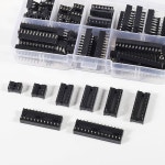 DWEII 66피스 2 54mm 피치 DIP IC 키트 16 어댑터 14 28 6 8 18 20 소켓 핀 모음 24 66 Pieces : 더안다.