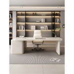 라이트 럭셔리 슬레이트 디자이너 심플 서재 가정용 코너 모던 컴퓨터 책상 작업대 모퉁이 책상 왼쪽 캐비닛 140x70x75cm : 쏘심플15