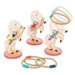 야노드 1인 세트 반지 플레이어 3세 나무 게임 던지기 J0366 카니발 9피스 이상 Horse Ring Toss Game : 셀고샵