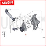 BM W 11518650986 냉각수 펌프 및 브래킷 : 구대1등장사장28