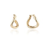 로이드 [키링 and 기프티콘 포함] 14K 18K 모던브리티쉬 플로우 원터치 귀걸이 LOFM3099G : 로이드 경산점