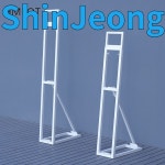 품질보장 납품전문 신축성 있는 흰색 사각형 금속 꽃 스탠드, 결혼식 배경, KT 보드 선반, 연회 무대 이벤트, 파티 프레임 장식 소품, H8891... 