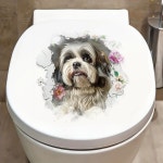 90762 # 라사 Apso 개 화장실 스티커 침실 입구 현관 홈 장식 벽 이동식 : 두륜소소온