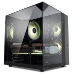 Zalman ZQBE ATX 미드 타워 PC 케이스, 멀티 포트 팬 허브 RGB 컨트롤러가 있는 PWM ARGB 팬 3개, USB 타입-C 3.2, 240mm 라디에이터 지원... 