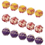 15개 라탄 볼 장식용 섬세한 공예 웨딩 파티 센터피스 홈 데코 꽃병 필러 사진 소품 : 내연소소온