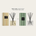 nest 뉴욕 크리스마스 트리 리드 디퓨저, 버치우드 파인 - 5.9 floz 최대 90일 동안의 향기 재사용 가능하고 리필 가능한 유리 홀더 천연 스틱... 