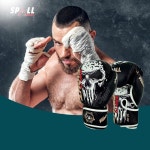 스팔 프로 미국 종합격투기 훈련 세트 u2013 3 in 1 박싱 글러브, 무에타이 신 가드 및 헤드 기어, mma, 킥복싱, 무에타이, 스파링 운동 (bk... 