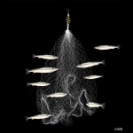 10Pcs 낚시 그물 트랩 메쉬 빛나는 구슬 물고기 태클 디자인 구리 떼 캐스트 아가미 피더 : 이엠원몰