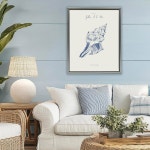 디자인 플로터 31배 인더스트리, 쉘 스투펠 1배, 채움 콘치 캔버스 라 프레임 그레이 25배 아트 월 드 메르 : 6센스마켓