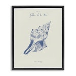 디자인 25배로 쉘 월 캔버스 프레임 라 채움 31배, 콘치 메르 인더스트리, 스투펠 드 플로터 블랙 1배, 아트 : 6센스마켓