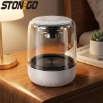 에스엔고 | 스토엔고 트루 와이어리스 스테레오 스피커 투명 디자인 브리딩 LED 블루투스 5.0 TF 카드 AUX 입력 휴대용 스피커 : 에스글로벌무역